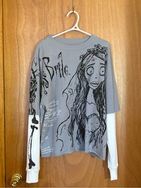 Civil Regime 'Emily' Grey Long Sleeve Cropped Tee (Size: Small)